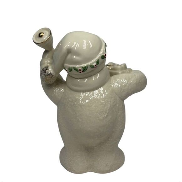 Lenox 2012 Annual 6” Snowman Figurine Holiday Collectible with 24K Gold Accents - Picture 3 of 5